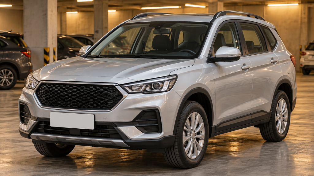 Нейтральное изображение автомобиля без логотипов для страницы выкупа Haval M6