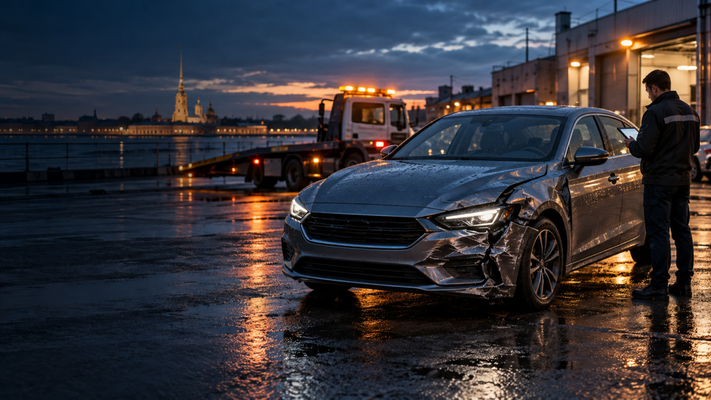 Автомобиль после ДТП для страницы выкупа